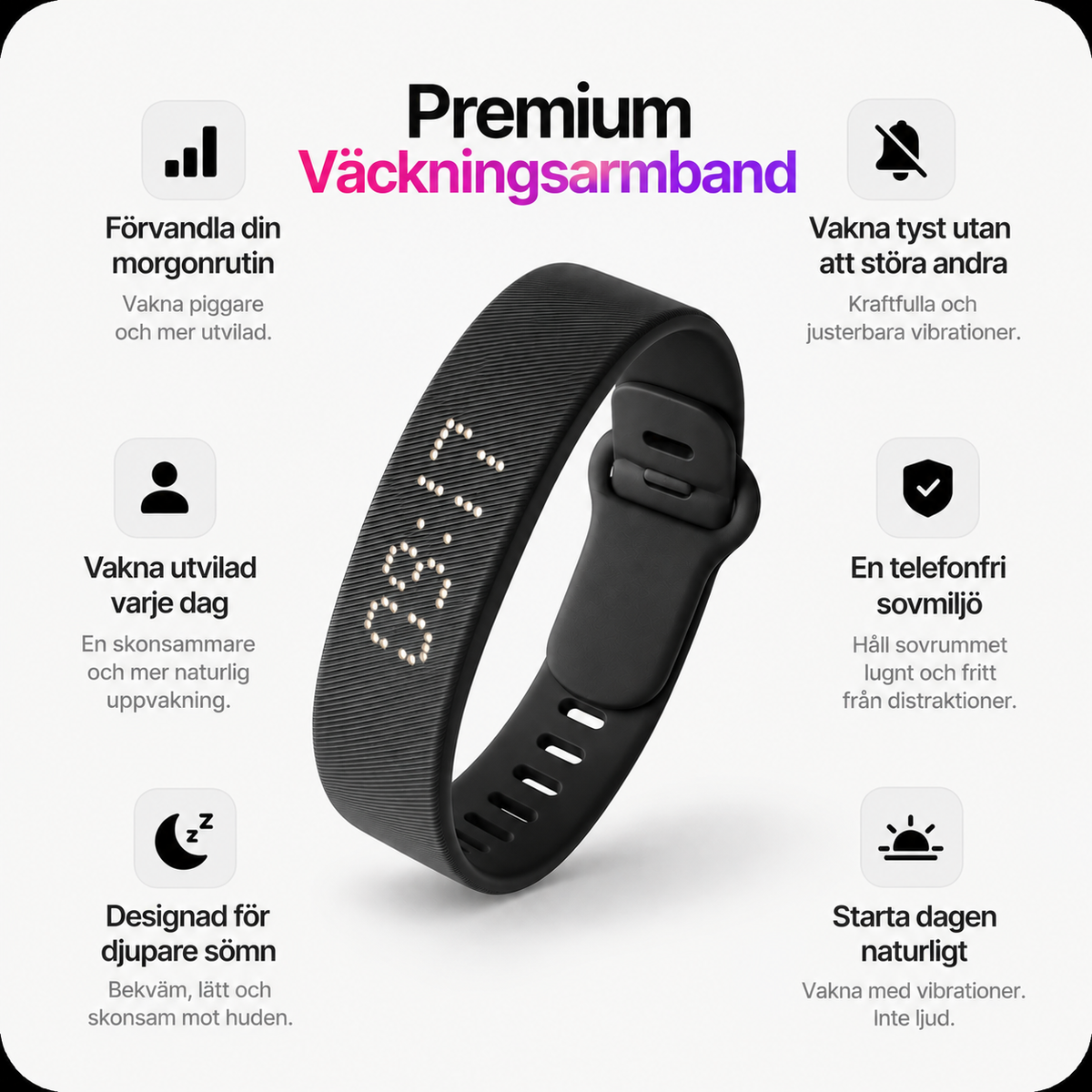 Rise vibration alarm