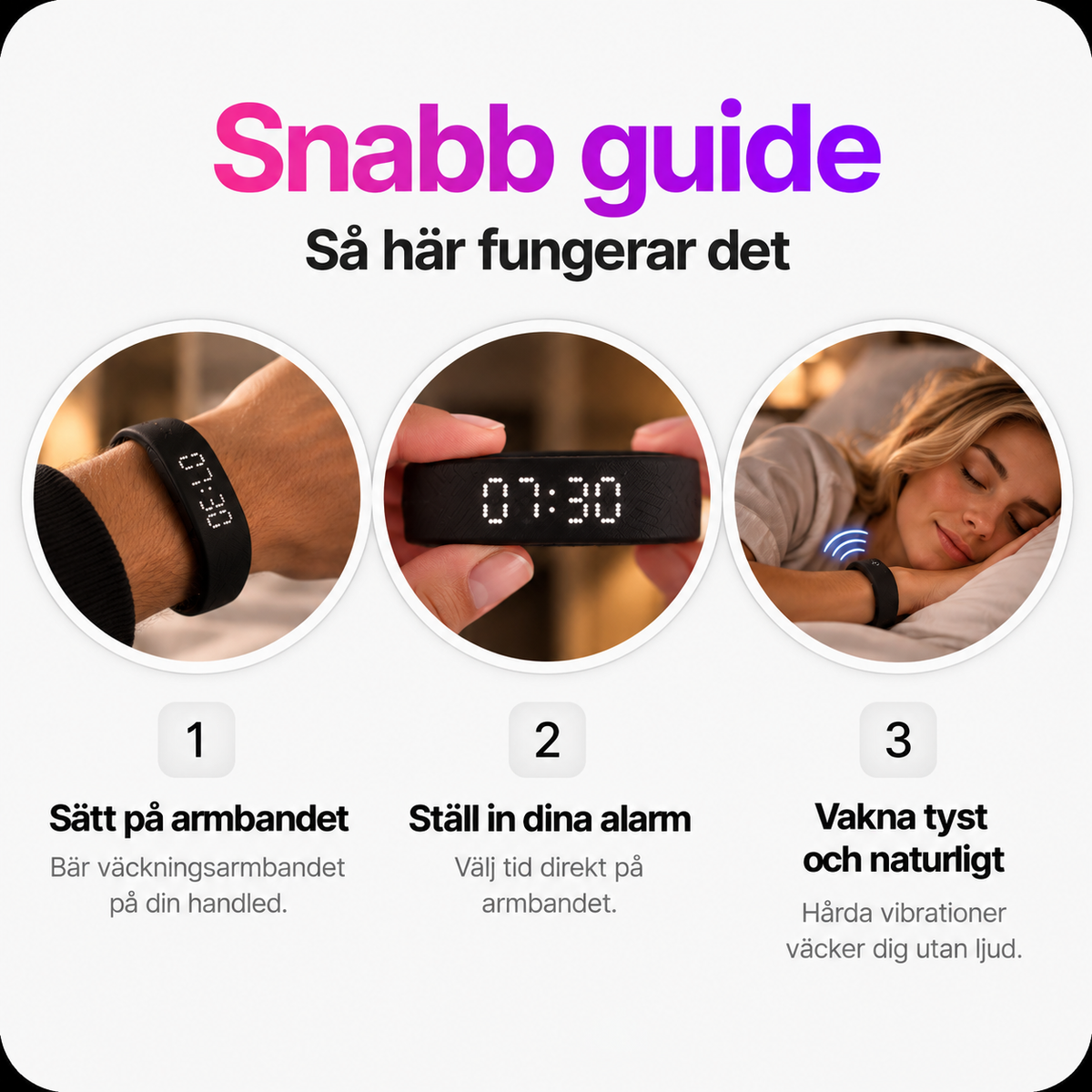 Rise vibration alarm