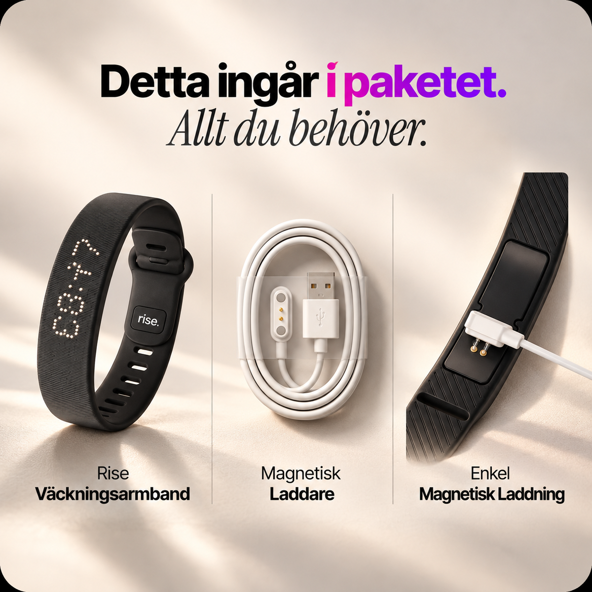 Rise vibration alarm